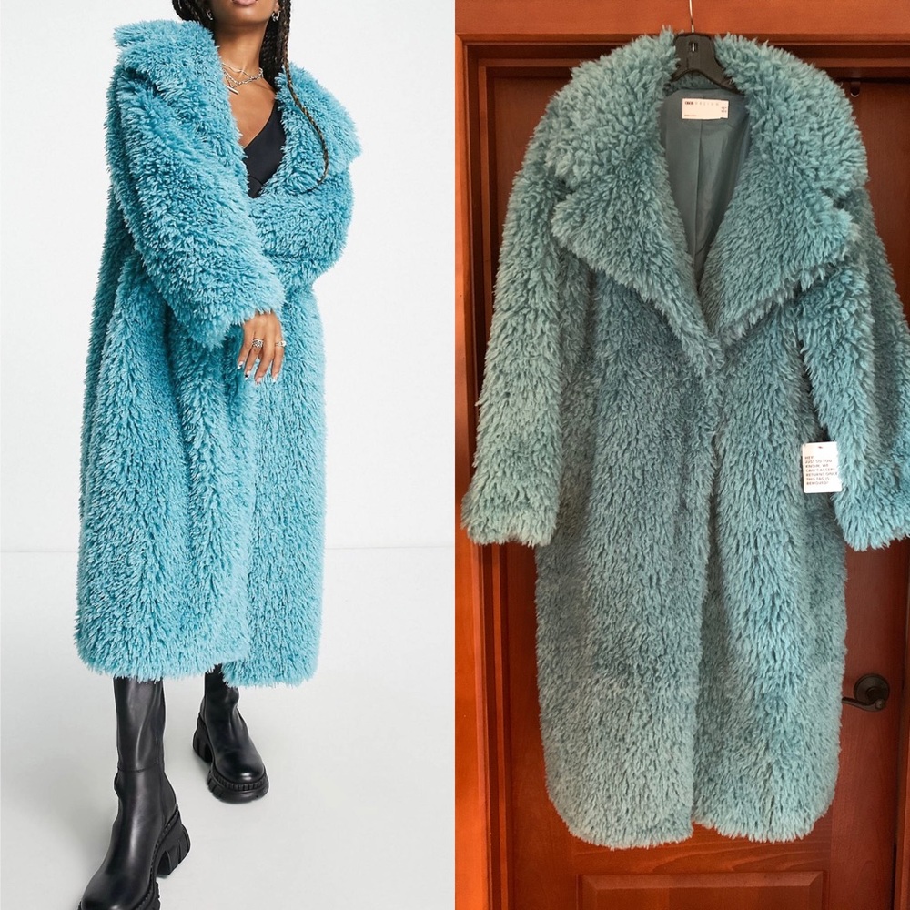 BRAND NEW ASOS Design Faux Fur Maxi Coat ❤️